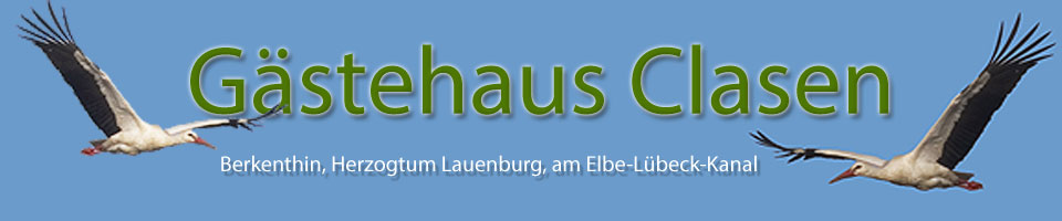 Gästehaus Clasen – Berkenthin, Herzogtum Lauenburg, am Elbe-Lübeck-Kanal